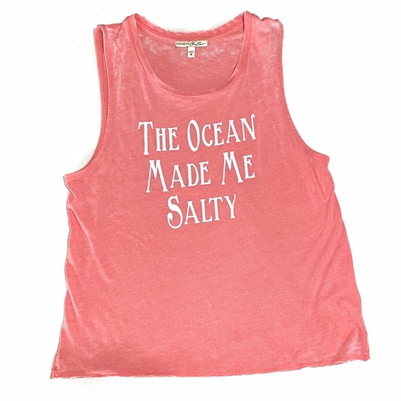 Express One Eleven Coral Graphic Tank - Picture 2 of 8